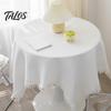 Table Pad Tablecloth Tassel Design Heat Resistant Breathable Washable Non Insulation Pilling Non-slip Cover for Dining Room