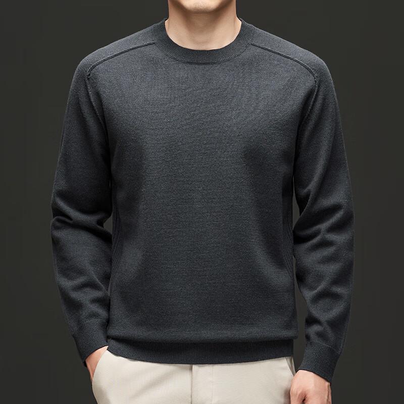 Yiliteng Men's YTMTST6818 Loose Fit Round Neck Knit Sweater