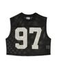 X Rosé Relaxed Mesh Top - Black / 633804-01