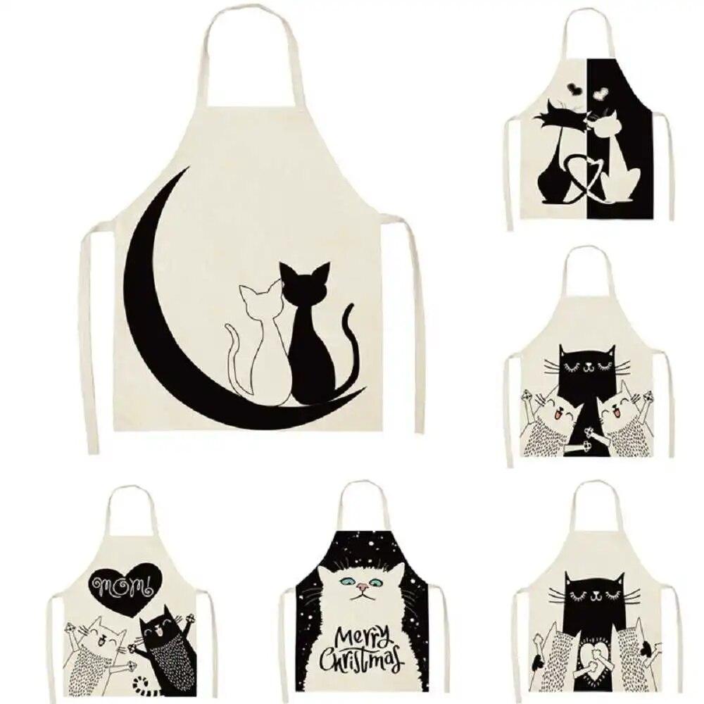Милый черный кот с принтом для кухни — фото 3