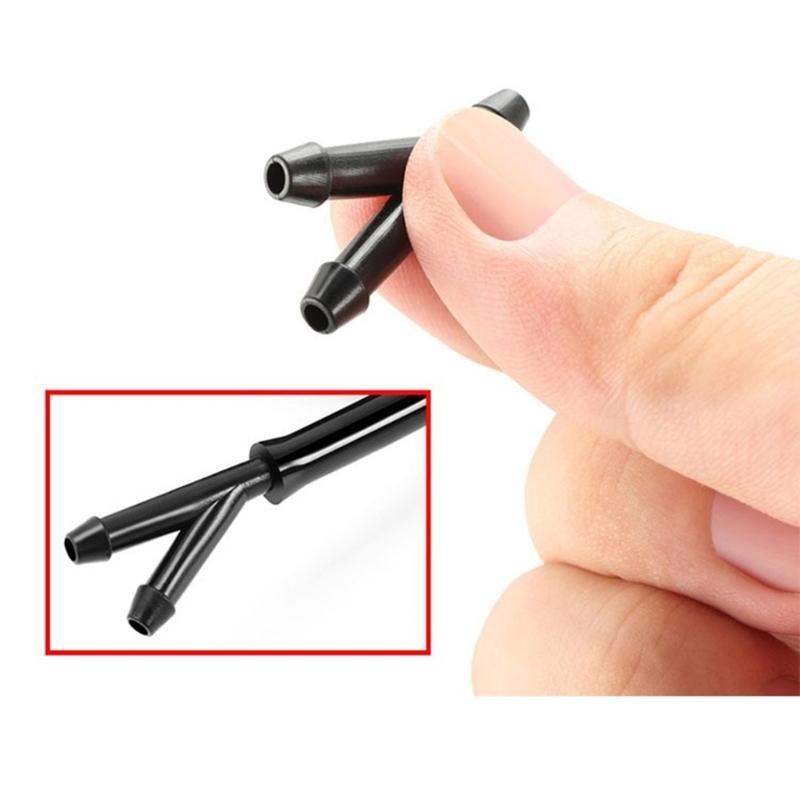 18PCS Automotive Plumbing Fittings Multiple Shape Windshield Washer Hose Joints 3 Size Connectors for for Windshield Clean