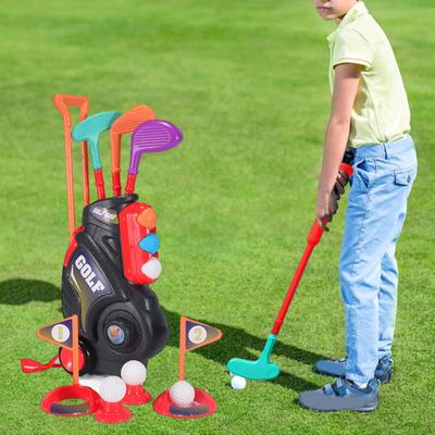 Toddlers Golf Set with Wheels, Outdoor Games Toy Mini Golfs Play Set, Indoor Toys for