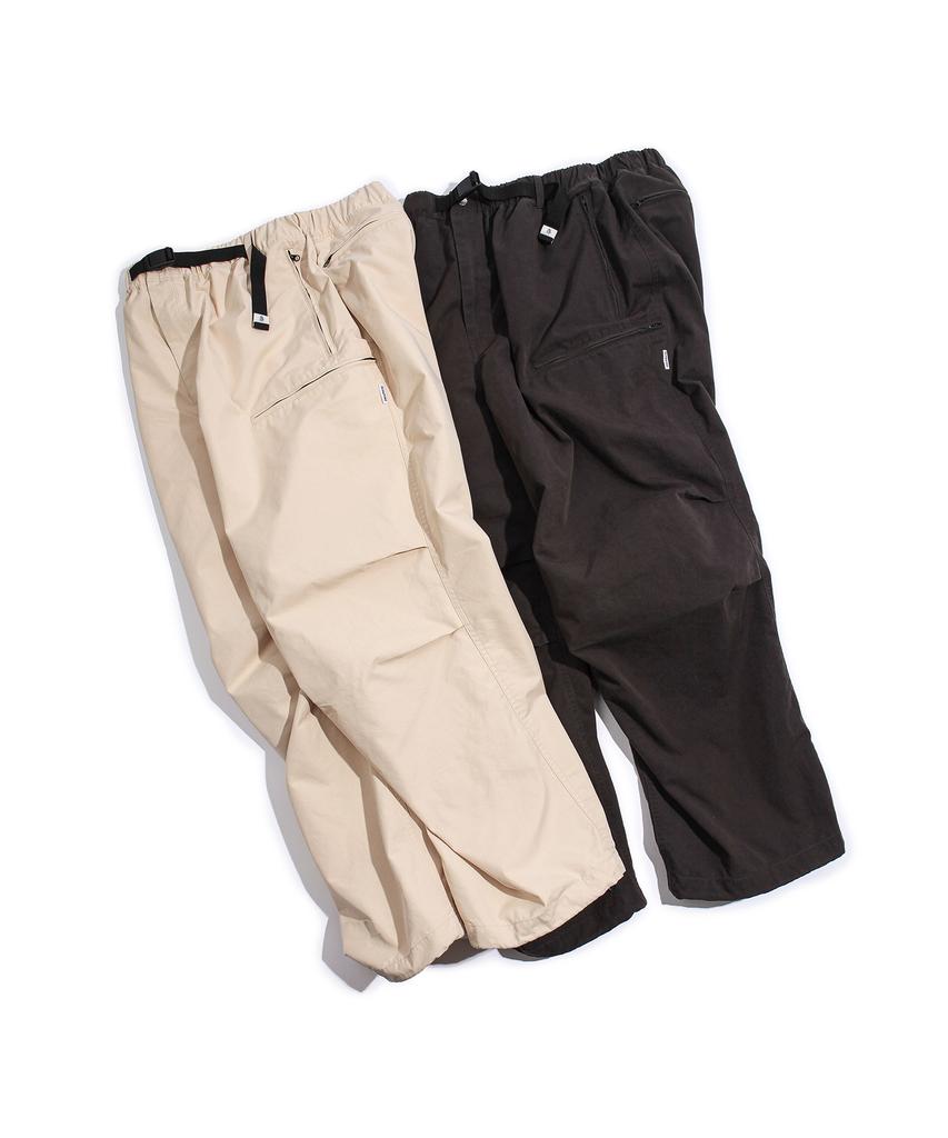 SLOWPOKE Wide Utility Pants Beige