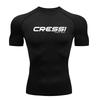 Camiseta de protección solar para surf de hombre, traje de buceo, protección contra erupciones, traje de baño, manga corta ajustada, natación, flotante, protección UV, traje de buceo