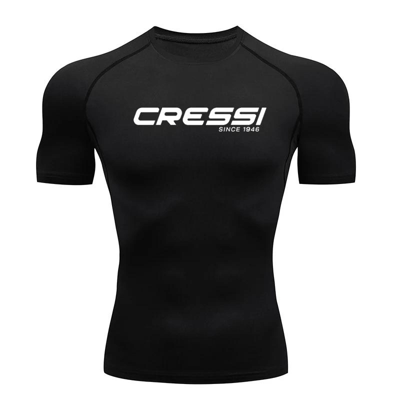Camiseta de protección solar para surf de hombre, traje de buceo, protección contra erupciones, traje de baño, manga corta ajustada, natación, flotante, protección UV, traje de buceo