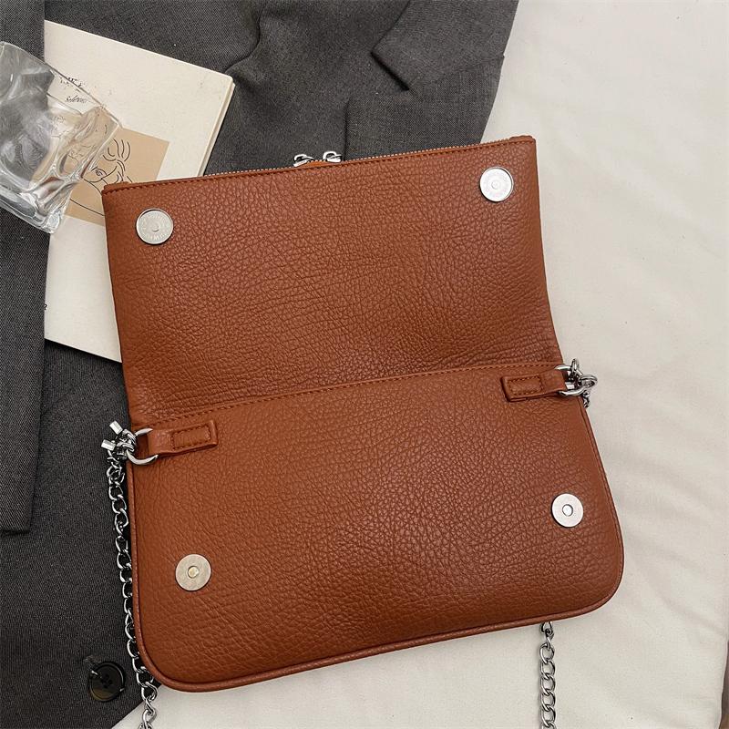 Underarm Chain Women'S Small Shoulder Bag Ladies Simple Solid Color Exquisite Women'S Versatile Casual Crossbody Bags Purse