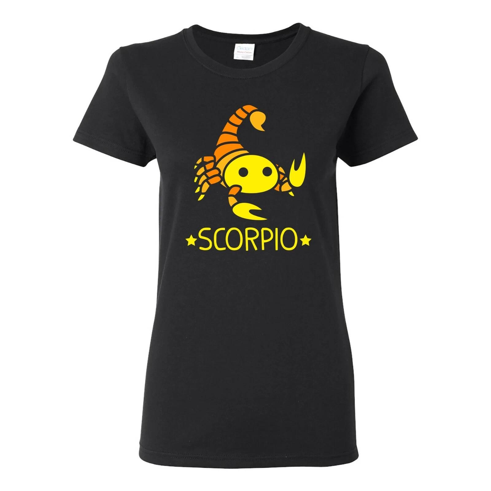 Cartoon Astrology Scorpio - Scorpion Birthday Horoscope Womens T Shirt S