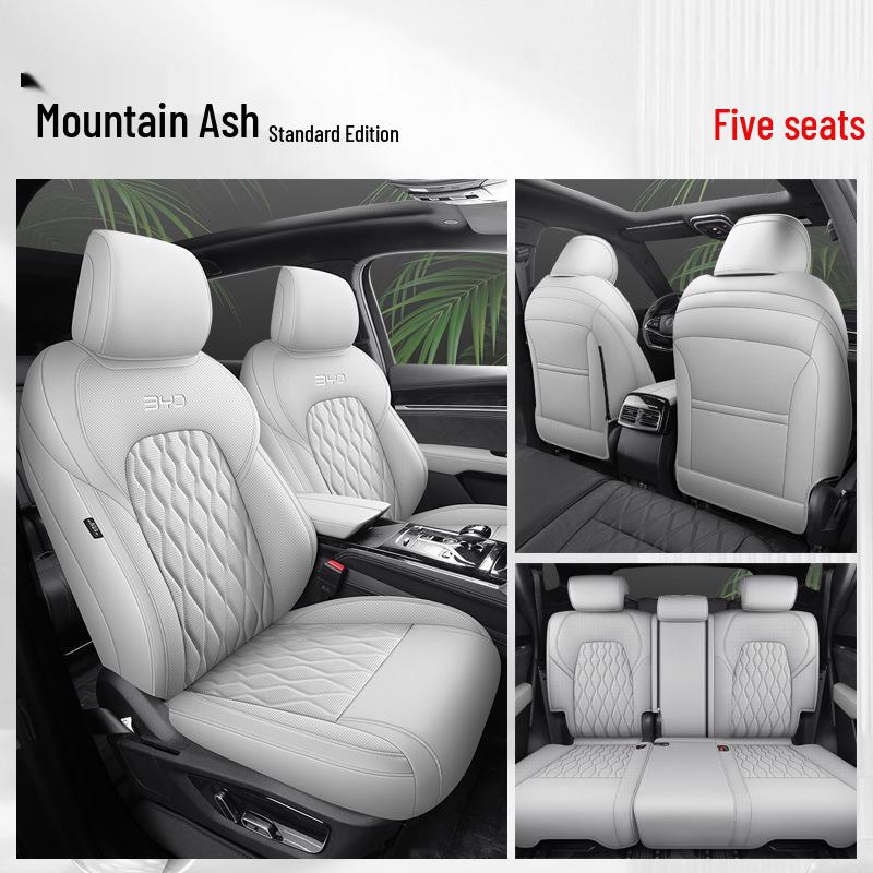 BYD Tang Full Leather Car Seat Cushion: Fits 5, 6, 7-Seater Models