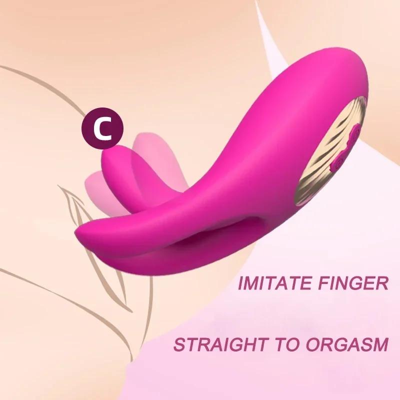 Second Tide Female Masturbation Vibrator Three Fingers Picking G-spot Vibrator Simulation Finger Erotic Products Foreplay Tease