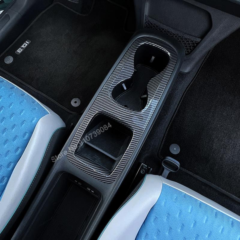

Car Center Console Water Cup Holder Panel Frame Cover Trim for VW ID 3 ID3 Accessories 2022
