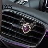 Durable Alloy Air Freshener Halloween Car Vent Clip, Metallic Skull Bat Automotive Interior Decoration Charm, Cool Auto Aroma Diffuser for Gothic