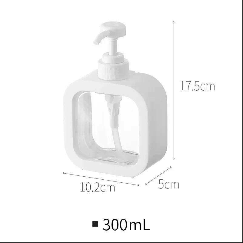 Dozatoare de săpun de baie de 300/500 ml, loțiune reîncărcabilă, șampon, suport de duș, sticla goală pentru pompă de baie
