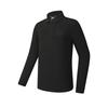 Fila Golf Series Simple Comfortable Casual Sports Knitted Long Sleeve Letter Solid Color Logo Polo Shirt Men Tops A11M545209FBK