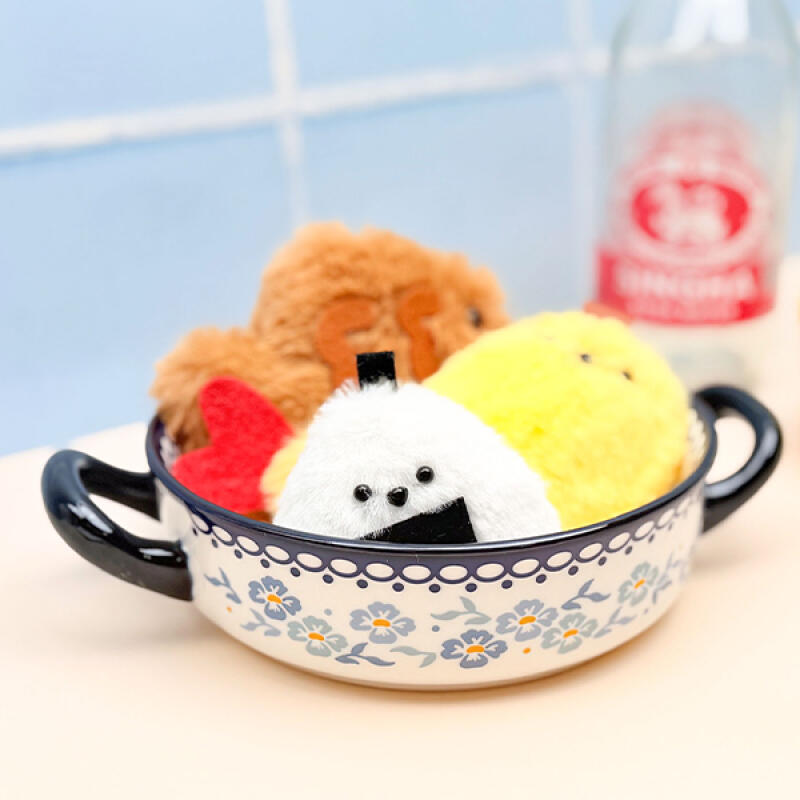 Making a Soft Rice Ball Keychain Doll - 1-person Set