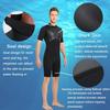 Men's Wetsuit Shorty 2mm Neoprene Full Body Diving Suits for Scuba Diving Surfing Swimming Water Sports Men Black L