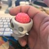 Fun 3D Printed Skull Brain Clicker Keychain Skull Button Fidget Clicker Mechanical Keyboard Bag Pendant Stress Relief Toy
