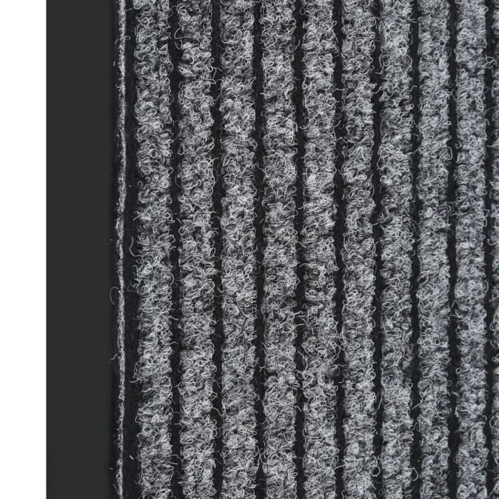 VidaXL Paillasson rayé Gris 40x60 cm