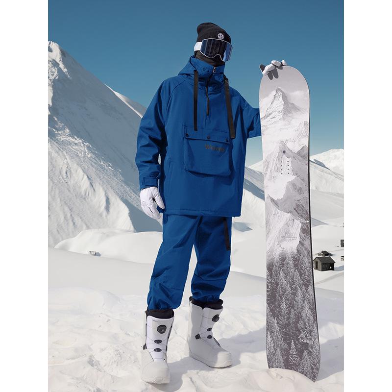 Northeast -40° Cold-Proof Ski Suit: Men's Waterproof Cotton Mountaineering & Skiing Two-Piece Set