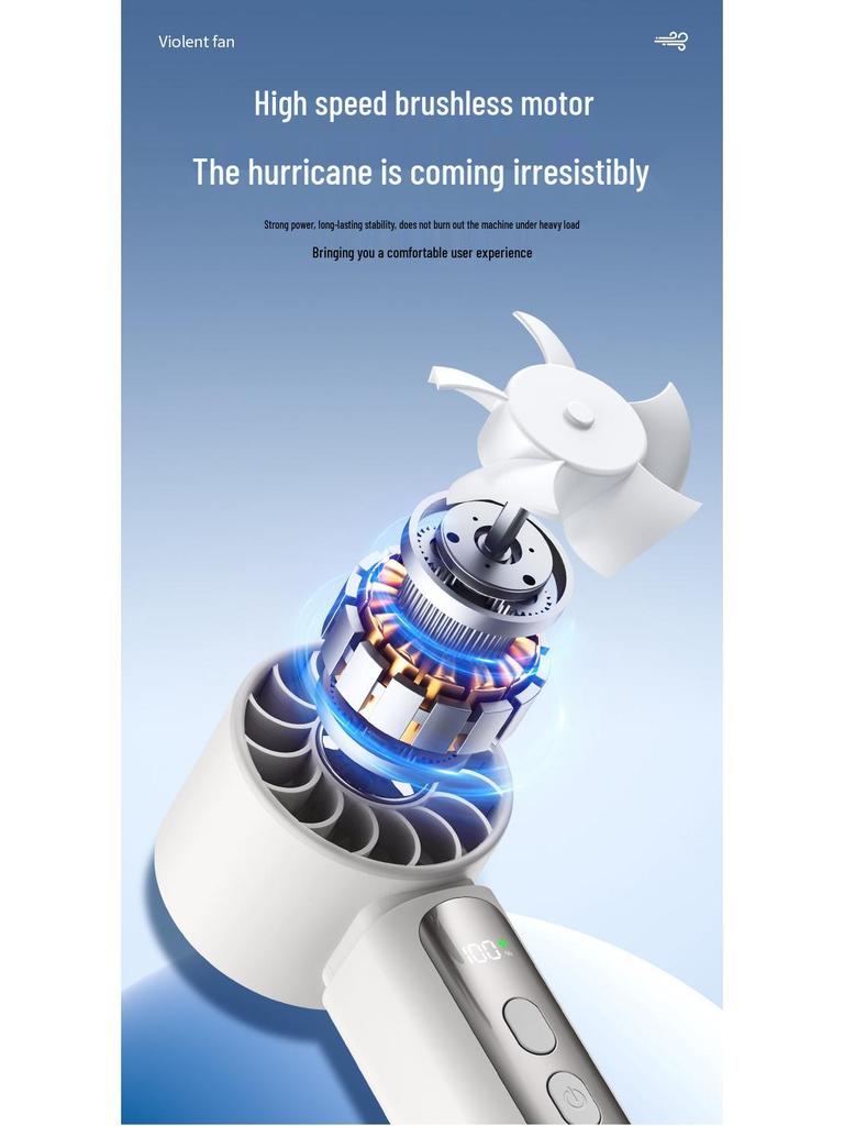 Handheld Turbo Mini Fan with USB Charging and High-Speed Semiconductor Cooling (2026)