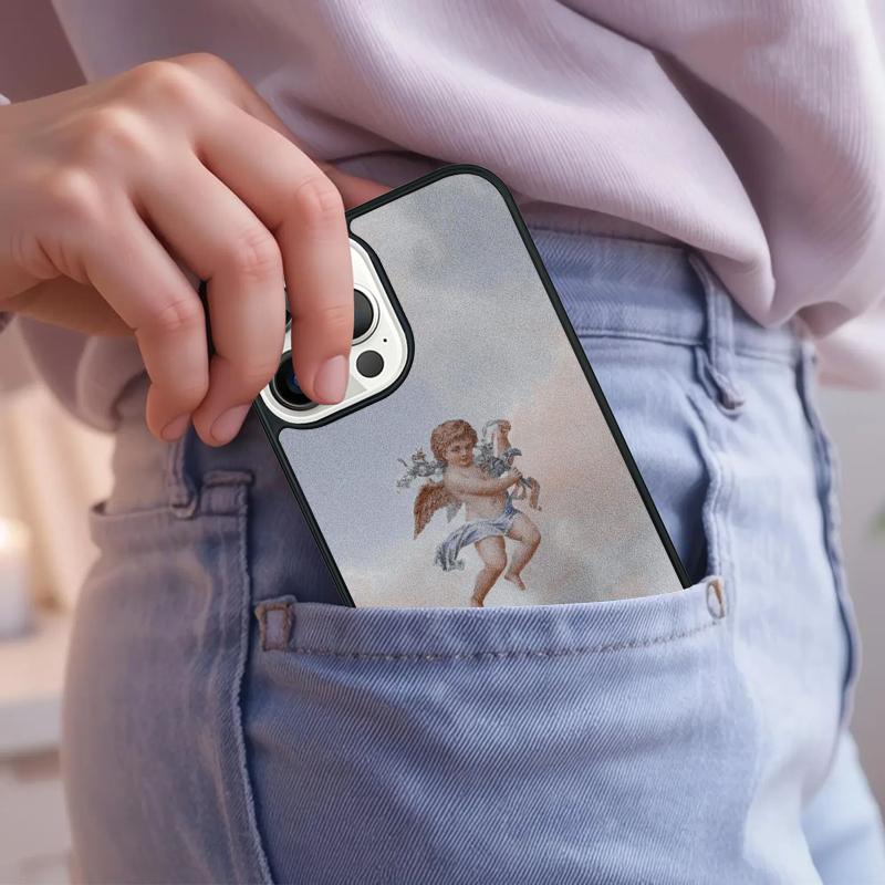 Renaissance Angels Phone Case For iPhone 17 Air 15 16e 14 13 Pro Max Coque 12 11 Pro Max PLUS cover