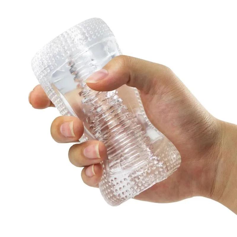 Adult Erotic Toys Male Masturbator Cup Realistic Rubber Vagina Prostate Massage Deep Throat Artificial Vagina Sex Toy for Men