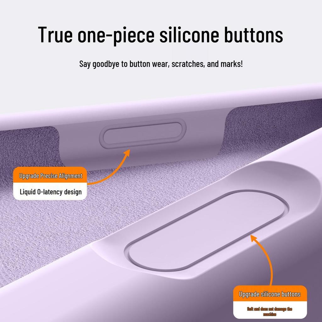 iPhone 17 Pro Max Full Coverage Silicone Case with Integrated Buttons