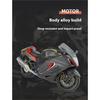 1/9 SUZUKI HAYABUSA Motorcycle Model, Rearview Mirror Removable, Simulated Lighting, Adult Collectible Ornaments, Boy Gifts