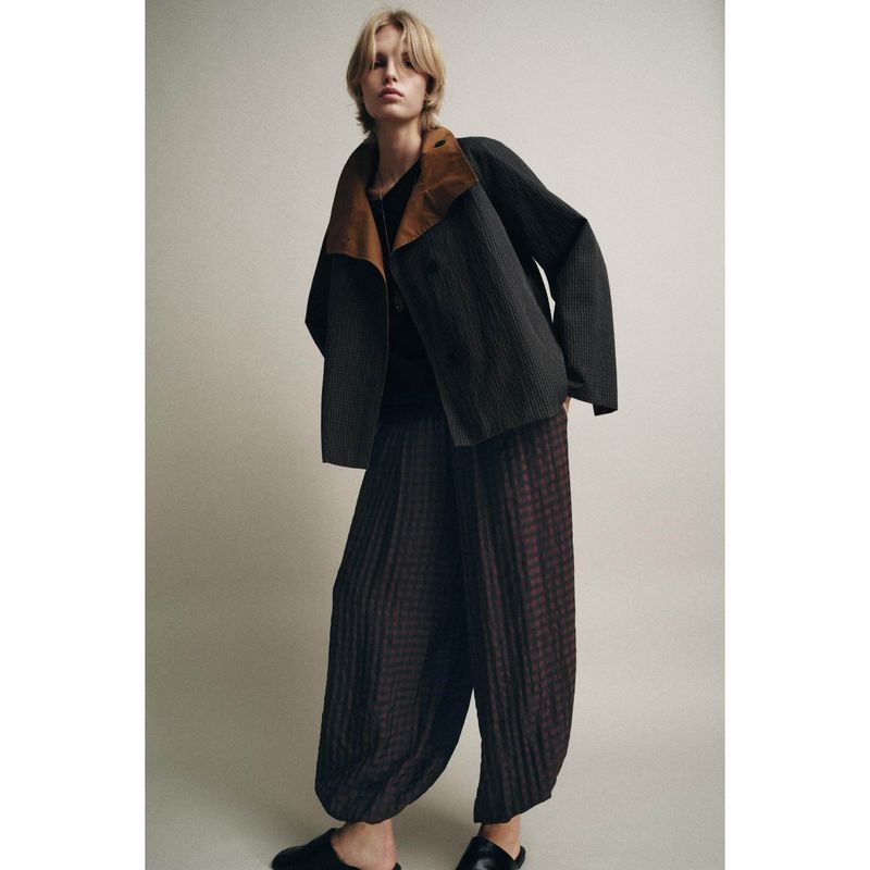 Za New Fall Women's Clothing 2025 Fashion Style Fashion Design Lapel Straight-leg Double-Sided Trench Coat 7522269