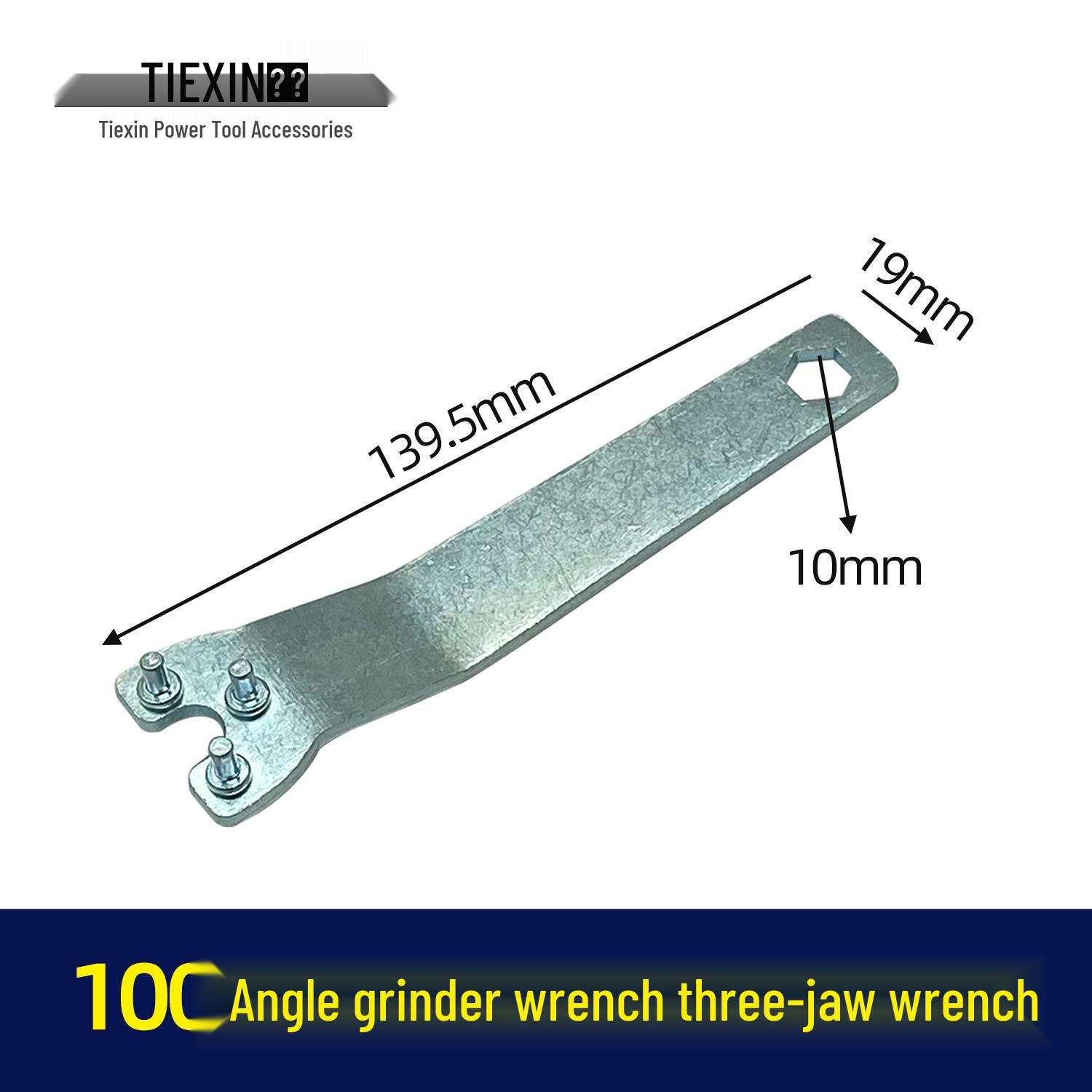 Premium 9523 Angle Grinder Three-Jaw Wrench - Thickened 02864 Model