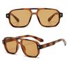 Leopard Print Eyewear Unisex Polarizing Lens Sunglasses Retro Anti-UV Glasses  Women