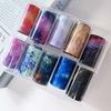 Marble Print Transfer Stickers Aurora Snake Nail Art Stickers Hot Nail Decals  Nail Decorations