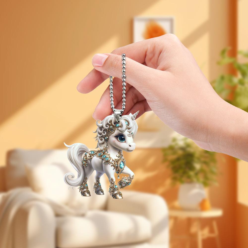 

Аксесуари для ключів із 2D милим акриловим плоским дзеркалом заднього виду One Size білий