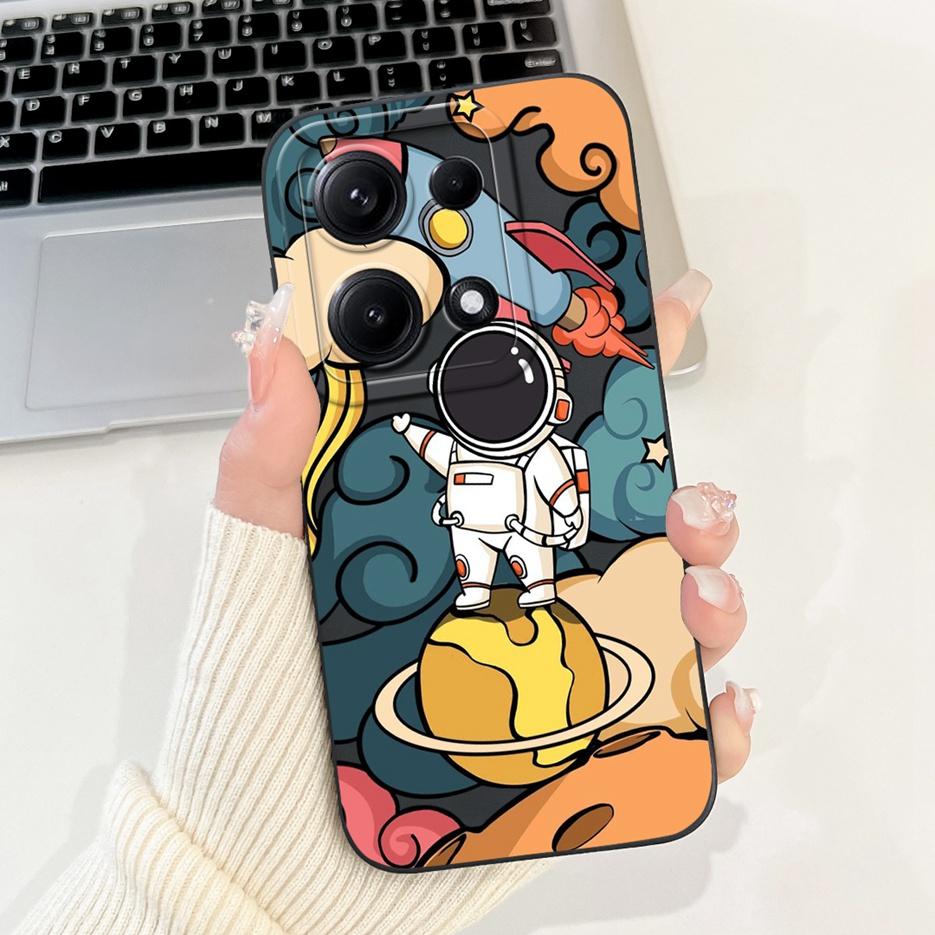 For Xiaomi Redmi Note 14S Case 6.67'' Cute Cat Dinosaur Cartoon Cover Matte Phone Case For Redmi Note 14S Note14S 4G Soft Fundas