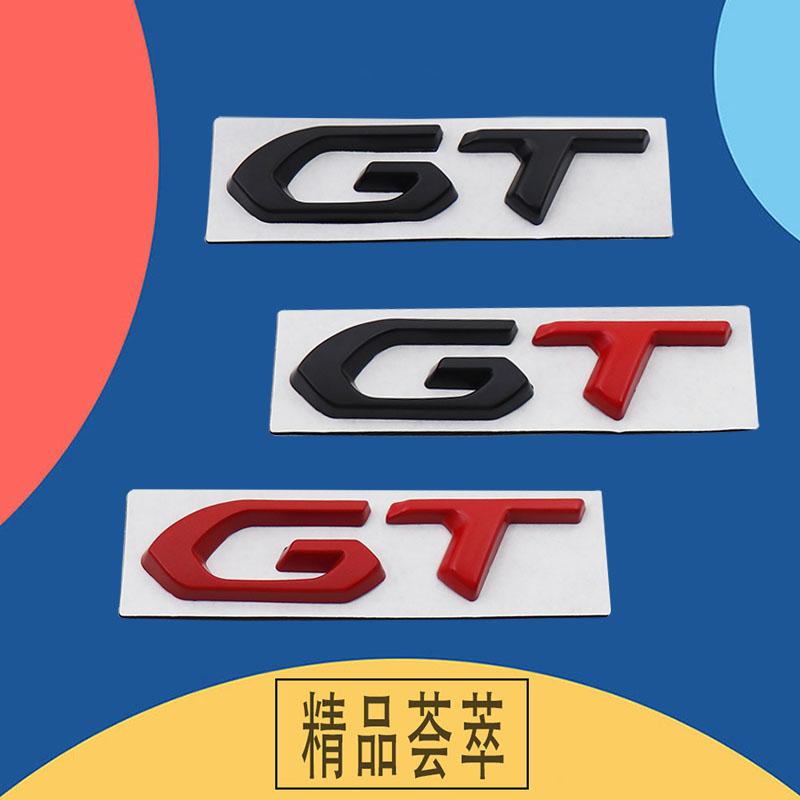 3D Premium GT for Car Hood Fender Trunk Rear Bonnet Nameplate Decal Emblem Badge Sticker