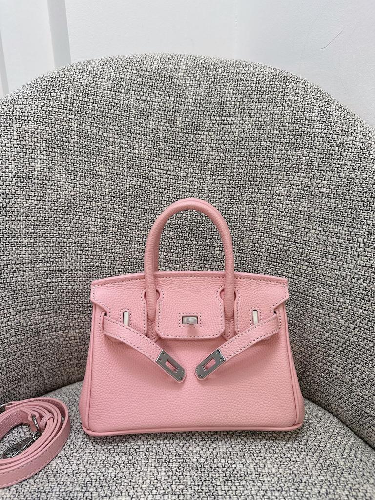 Togo primo strato pelle di mucca borsa platino motivo litchi fibbia argentata borsa a mano serratura di alta gamma borsa a tracolla messenger in pelle da donna
