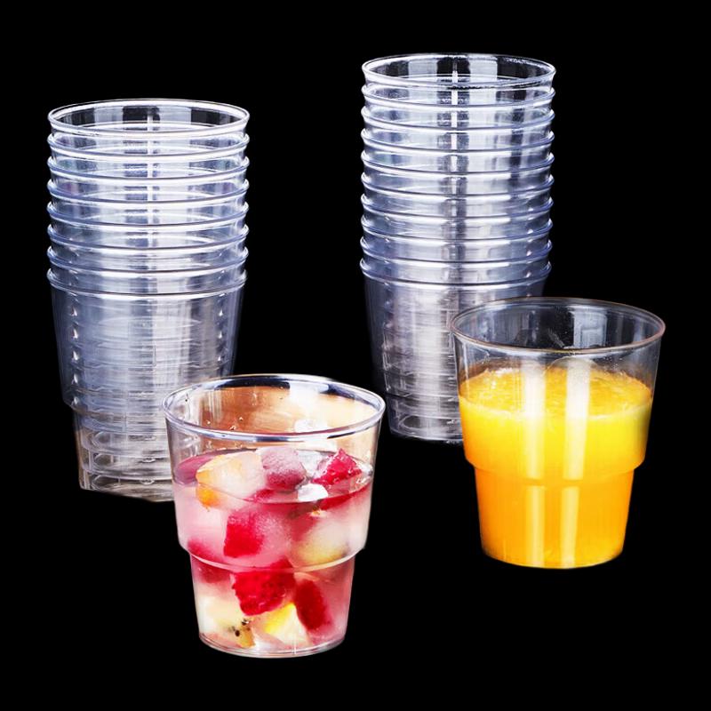 NHZHIW Thickened Disposable Hard Plastic Drinking Cups