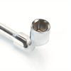 12mm L Type Angled Socket Wrench Spanner with Thru Hole, Chome Vanadium