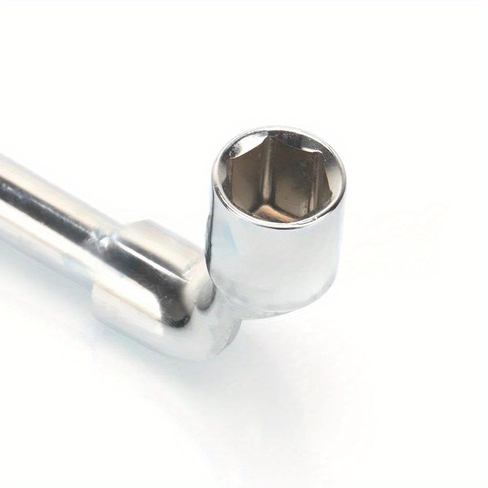 12mm L Type Angled Socket Wrench Spanner with Thru Hole, Chome Vanadium