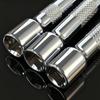 3pcs Chrome-plated Steel Sleeve Ratchet Extension Rod Car Tire Repair Tool 1/4 3/8 1/2 Sleeve Ratchet Extension Rod Hand Tools
