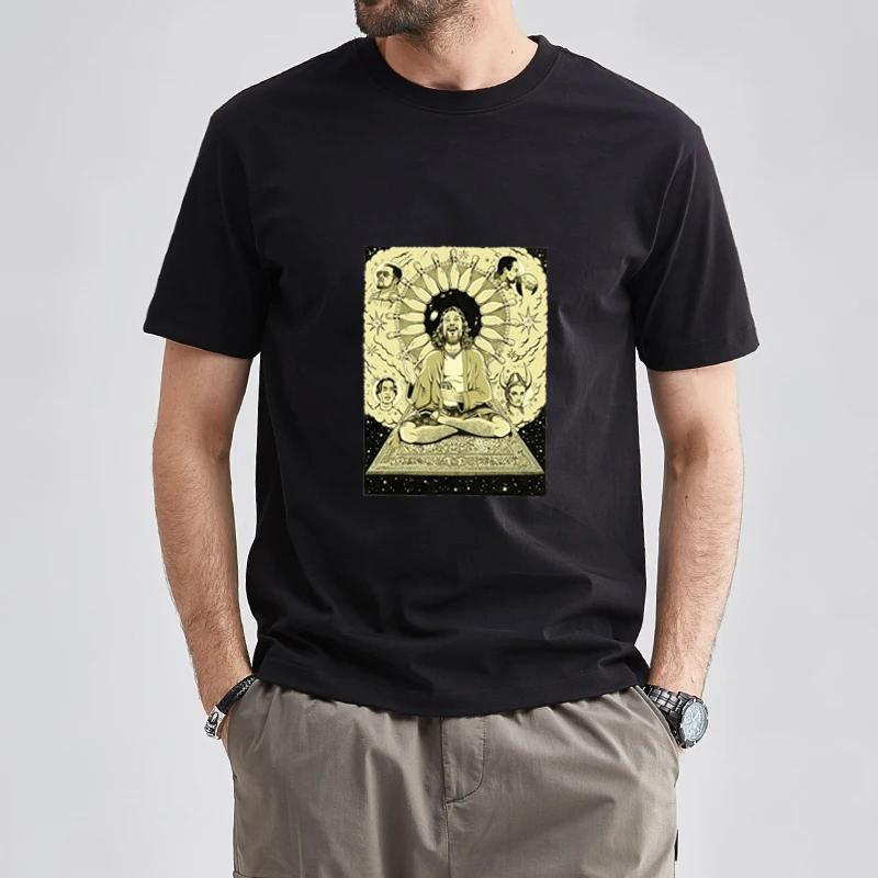 Men Women TShirts The The Big Lebowski The Dude Abide Walter The Jesus Artsy Awesome Artwork Print Tops Unisex Summer XS-4XL