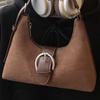 Women's Retro Suede Crossbody Bag - Versatile Autumn/Winter 2025 Single Shoulder Underarm Style