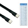 Thin USB 2.0 Type C to Type C Data Cable with Right Angle Connectors Wire for Connection to FPV and More