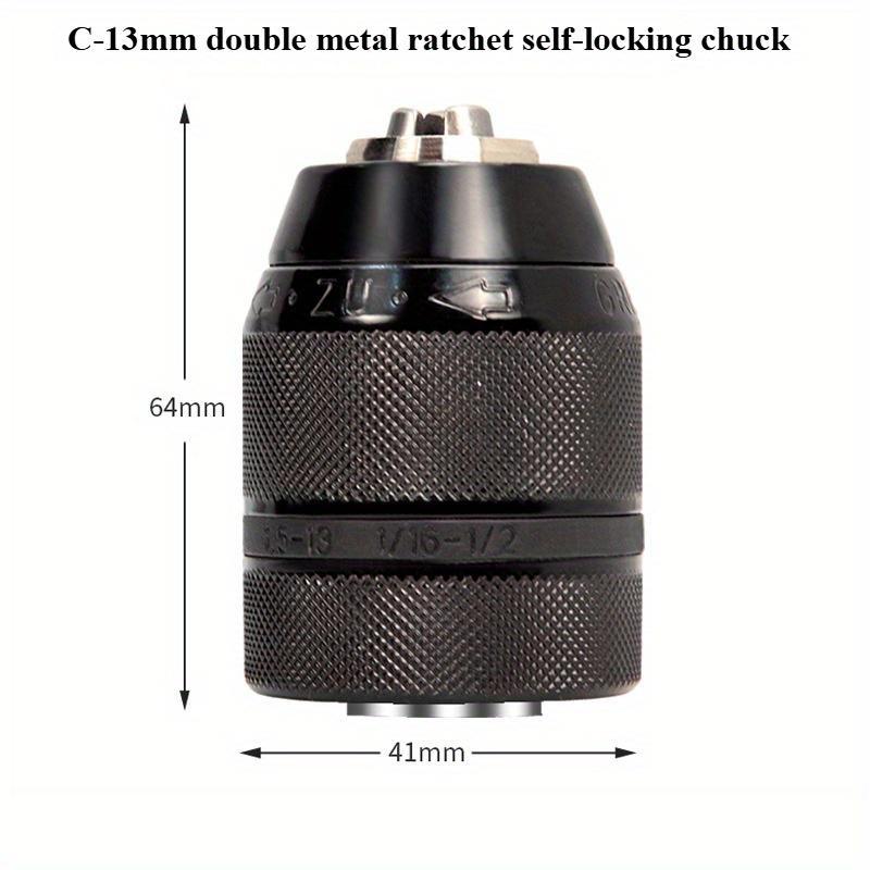 Drill Chuck 0.8-10 2-13mm 3/8-24 1/2-20 UNF Converter Self-Locking Keyless Quick Change Hex Shank SDS-Plus Square Socket Driver