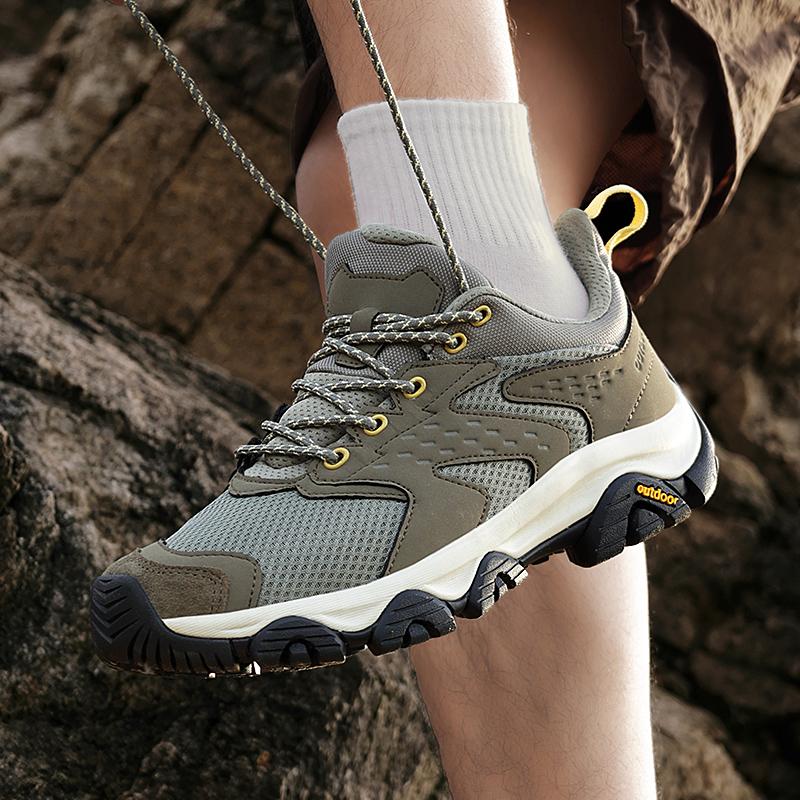 Outdoor Hiking Shoes Men Shoes Anti-slip Low-top Comfortable Shoes Women Lightweight Lace-up Breathable Casual Running Shoes Men