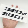3D ABS Black Logo 316d 318d 325d 328d 330d 320d Emblem Letters Sticker Car Trunk Badge For E90 E46 E36 F30 F31 Accessories