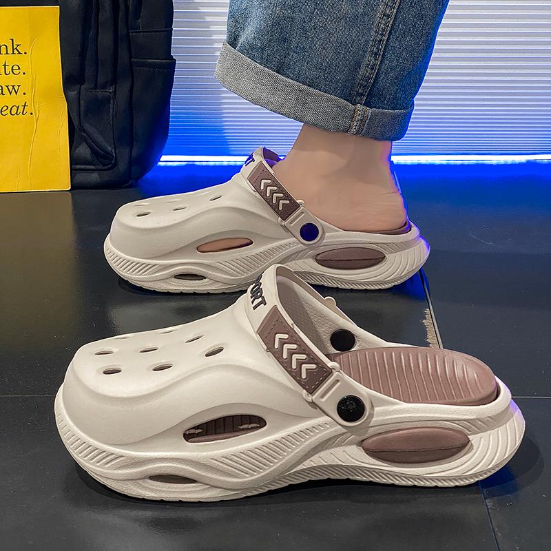 Fashion CYYTL Mens Slippers Casual Summer Outdoor Beach Shoes Sandals Walking Slides Comfort Lightweight Luxury Designer Fashion Leather