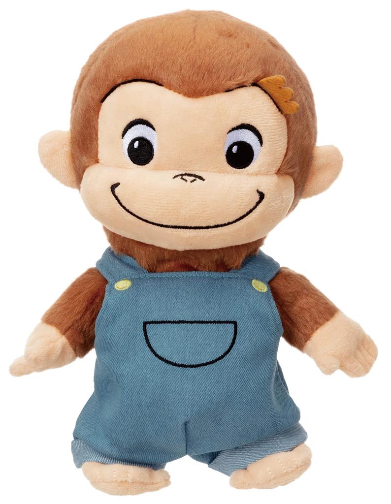 Iwaya Dance Curious George ST Mark Certified Plush Toy for Ages 18 Months and Up (IWAYA) Let's Together! Battery-Operated