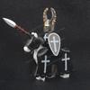 Medieval Knight Serie Figures Building Blocks Warrior Soldiers Guards Lion Heart Hospital Teutonic Knight Battle Pastor Kid Gift