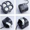 LED Motorcycle Headlight Motorbike Driving Fog Light, Motorcycle Headlight 4 LEDs Spotlight Driving Front Fog Light