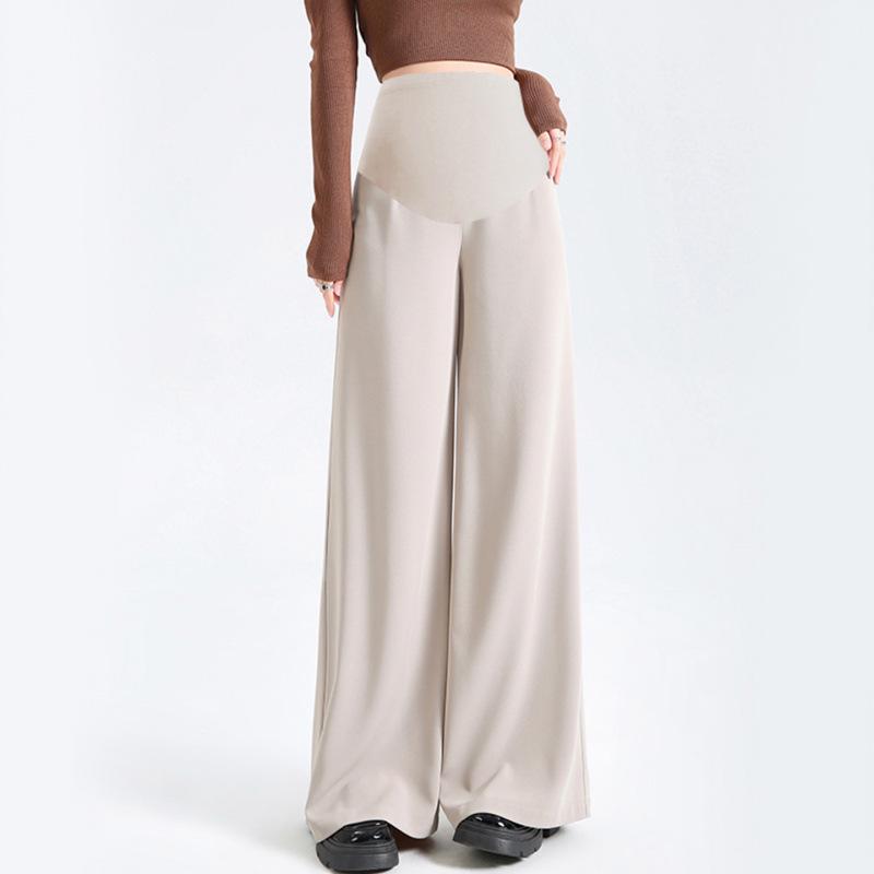 

2026 Spring/Autumn Classic Wide-Leg Floor-Length Slimming Maternity Suit Pants Skirt 4XL